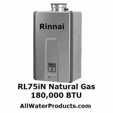 Rinnai Tankles Water Heater RL75iN Natural Gas 180,000 BTU AllWaterProducts.com