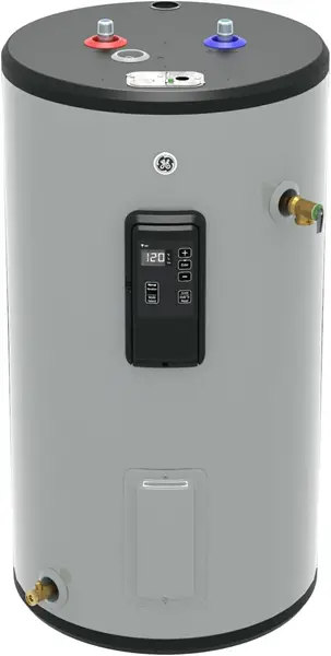 GE Appliances 30 Gallon Electric Water Heater with Built-In Wifi & Digital Display, Smart Water Heater