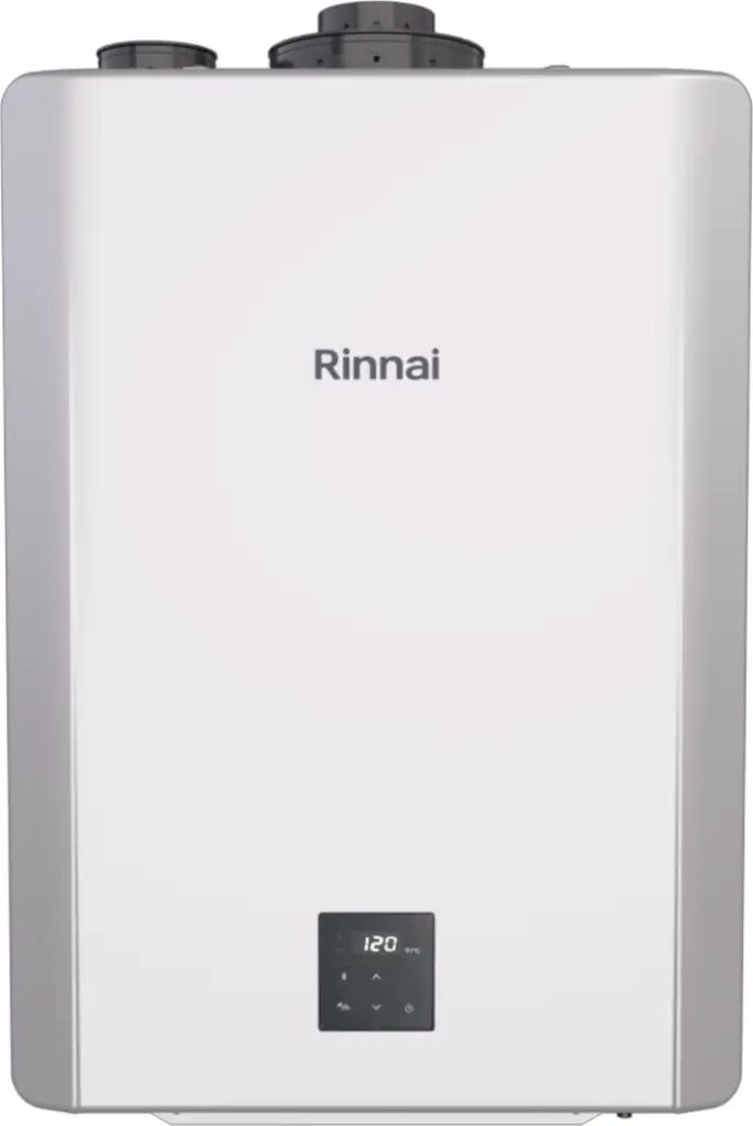 Rinnai RX199iN Condensing Smart Sense Natural Gas or Propane Tankless Water Heater. Indoor or outdoor use.