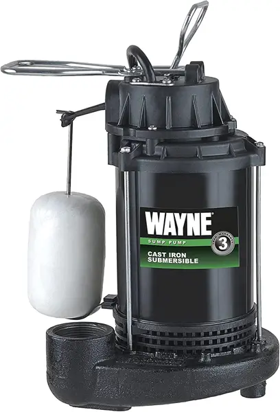 WAYNE CDU790-1/3 HP Submersible Cast Iron and Stainless Steel Sump Pump